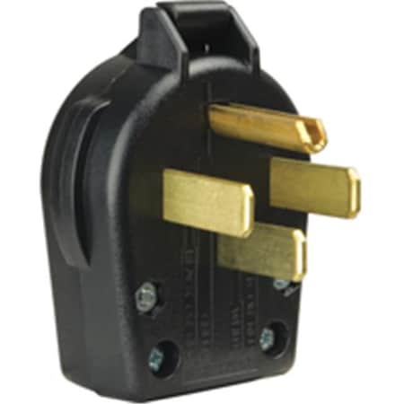Eaton Wiring Devices Cooper Wiring S21-SP Black Plast Angle 4 Wire Plug 6410096